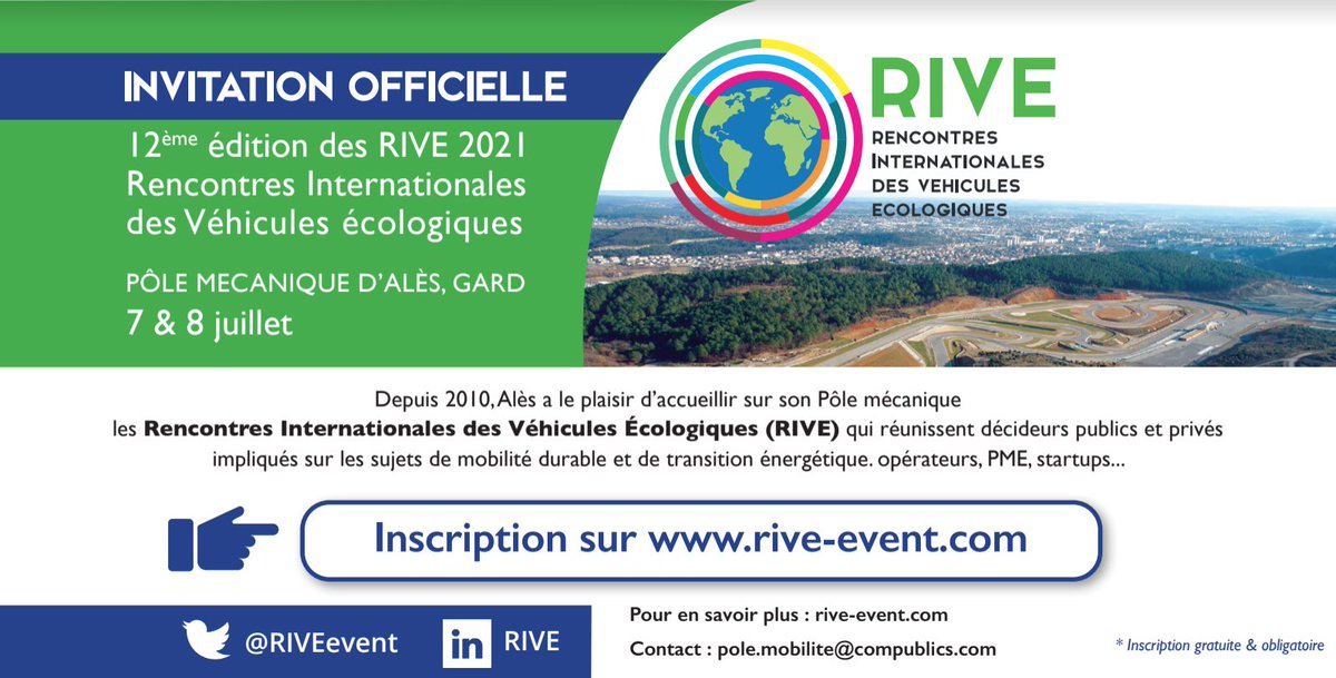 transition_one's tweet photo. Nous serons présents les 7 et 8 juillet au Pôle Mécanique d'Alès pour la 12ème édition @RIVEevent pour parler de #rétrofit !
🗓 7 & 8 juillet
📍 Pôle mécanique d'Alès
#TransitionOne #RIVE #Rétrofit #énergie #mobilité https://t.co/B8xDnTAmNB