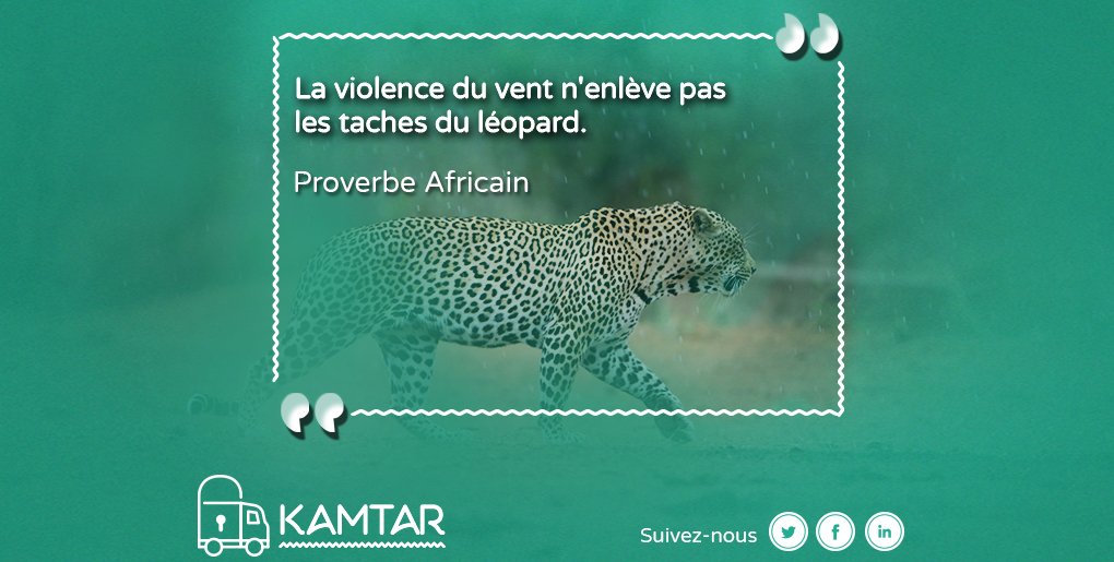 #ProverbeAfricain#
Quelle que soit la complexité de votre opération, confiez là à Kamtar!😉
#Kamtar 
#Transport 
#Logistique 
#Camion 
#Marchandise
#Colis