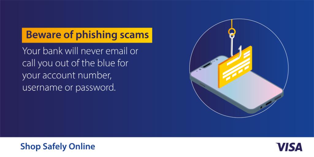 Be aware of fake calls and texts posing as a bank or financial institution. Visa will never text you asking you to click a link. For more tips on staying safe online visit our website. https://t.co/7XDvPHj7MJ https://t.co/QA1OkFYcwL