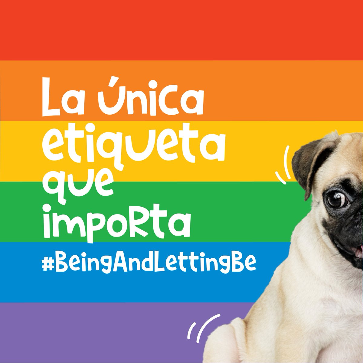 🌈 La única etiqueta que importa… #BeingAndLettingBe • #SéYDejaSer

#Orgullo2021