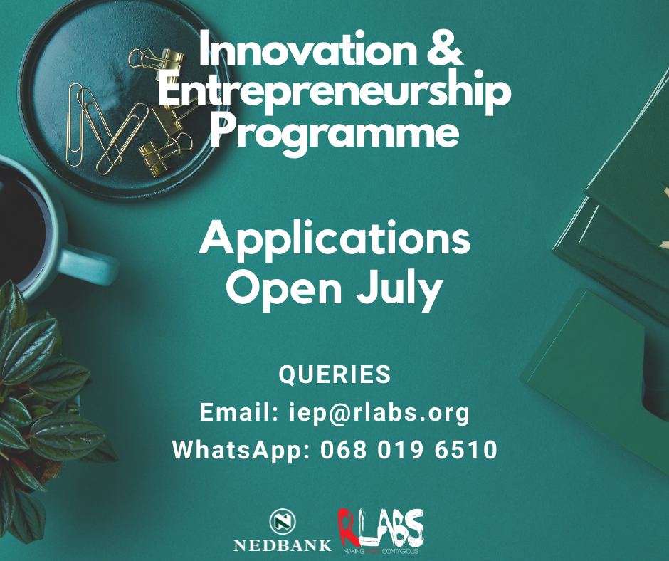 RLabs's tweet photo. RLabs InnovIA is looking for you! 

Do you have a business? Are you based in Cape Town? Are you a female or youth led business? 

If you answered yes to these questions then apply to be in our fourth IEP cohort! 

Application Form: https://t.co/CwKHXvQteO 

#YoungEntrepreneurs https://t.co/XUhJ6ky443