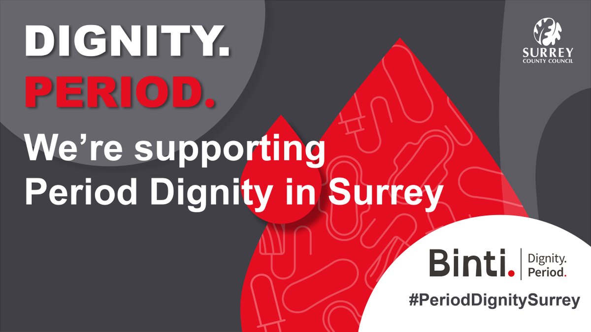 SurreyLibraries's tweet photo. Surrey County Council is launching a ground-breaking initiative with charity @BintiPeriod to provide free period products across Surrey. Donate and collect in libraries across Surrey. For more details: https://t.co/ECqrrmh75I #PeriodDignitySurrey #BintiPeriod #MHDay2021 #FindPads https://t.co/7BzRtSJXbS