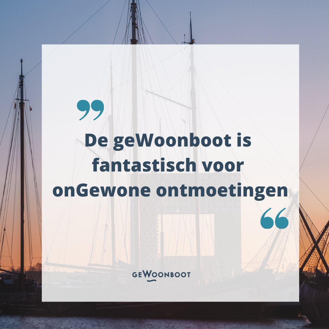Wat worden wij blij van alle mooie reacties die jullie hebben na een dag bij ons op de geWoonboot.⁠
⁠
"De geWoonboot is fantastisch voor onGewone ontmoetingen'. Wij kunnen het niet beter verwoorden.🙏🏽⁠
⁠
Hopelijk staat jullie positieve ervaring hier ook snel tussen.⁠
⁠