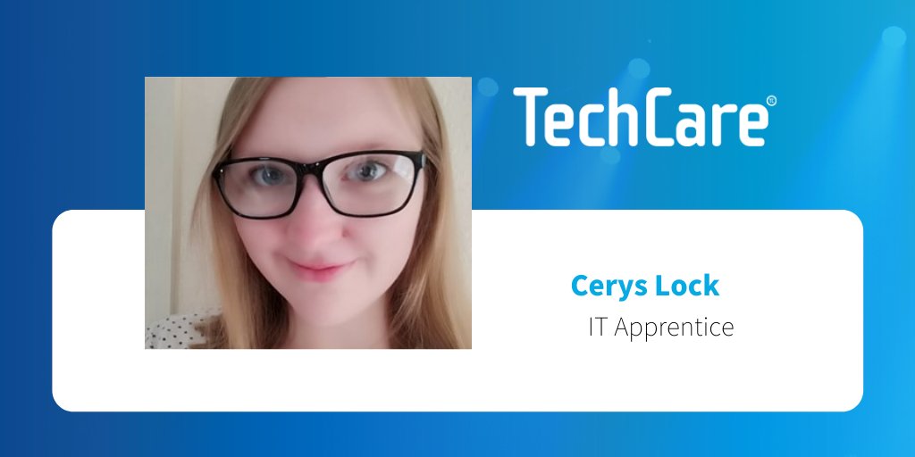 In our latest TechCare Team Spotlight, we catch up with our IT Apprentice and rising star, Cerys Lock, asking her to share a bit more about her role, professional goals, and what she loves most about tech! Read the full interview here: bit.ly/3zUYndi #itapprentice