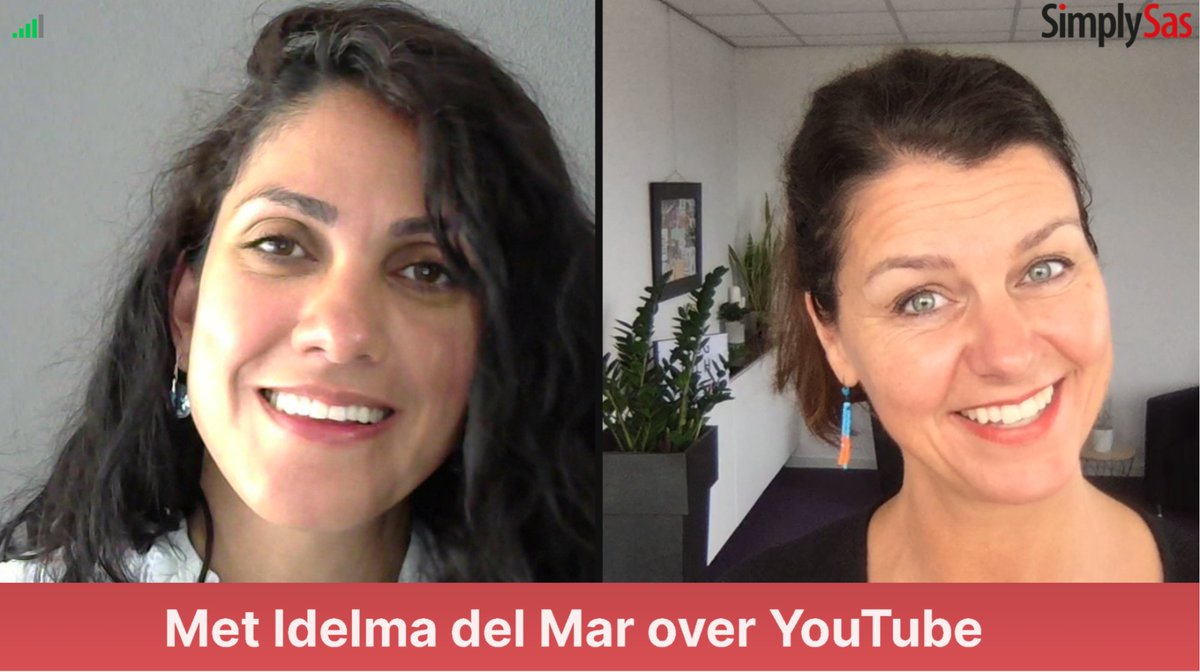 SimplySas met Idelma del Mar over #YouTube-tips youtu.be/-LlAS48Uwbk via <a href="/YouTube/">YouTube</a>