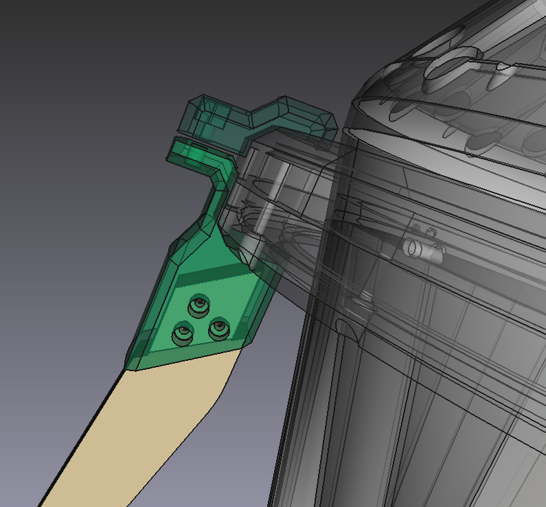 Chihauccilconte's tweet photo. Some #freecad screenshots of the Knurl's stand support I did for Rafaele Andrade, designed with "The Juliet's letters" by Elvis Costello in my ears and mecha designs in my mind #knurl #3dmodeling #linux #opensource #design #mecha #elviscostello #cello https://t.co/3T19yizyuA