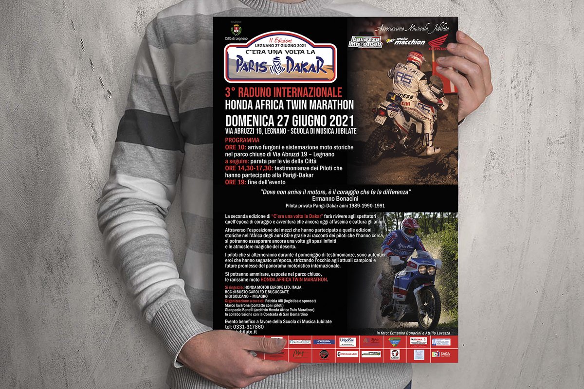 SaGa_Multimedia's tweet image. Grafiche e diretta streming per la 2° edizione di “C’era una volta la Paris Dakar” (terzo raduno internazionale Honda Africa Twin Marathon)

sagamultimedia.it/2021/06/23/rea…

#sagamultimedia #GraphicDesigner #event #parisdakar #africatwin #moto #motorcycle #raduno #dakar #event #streaming