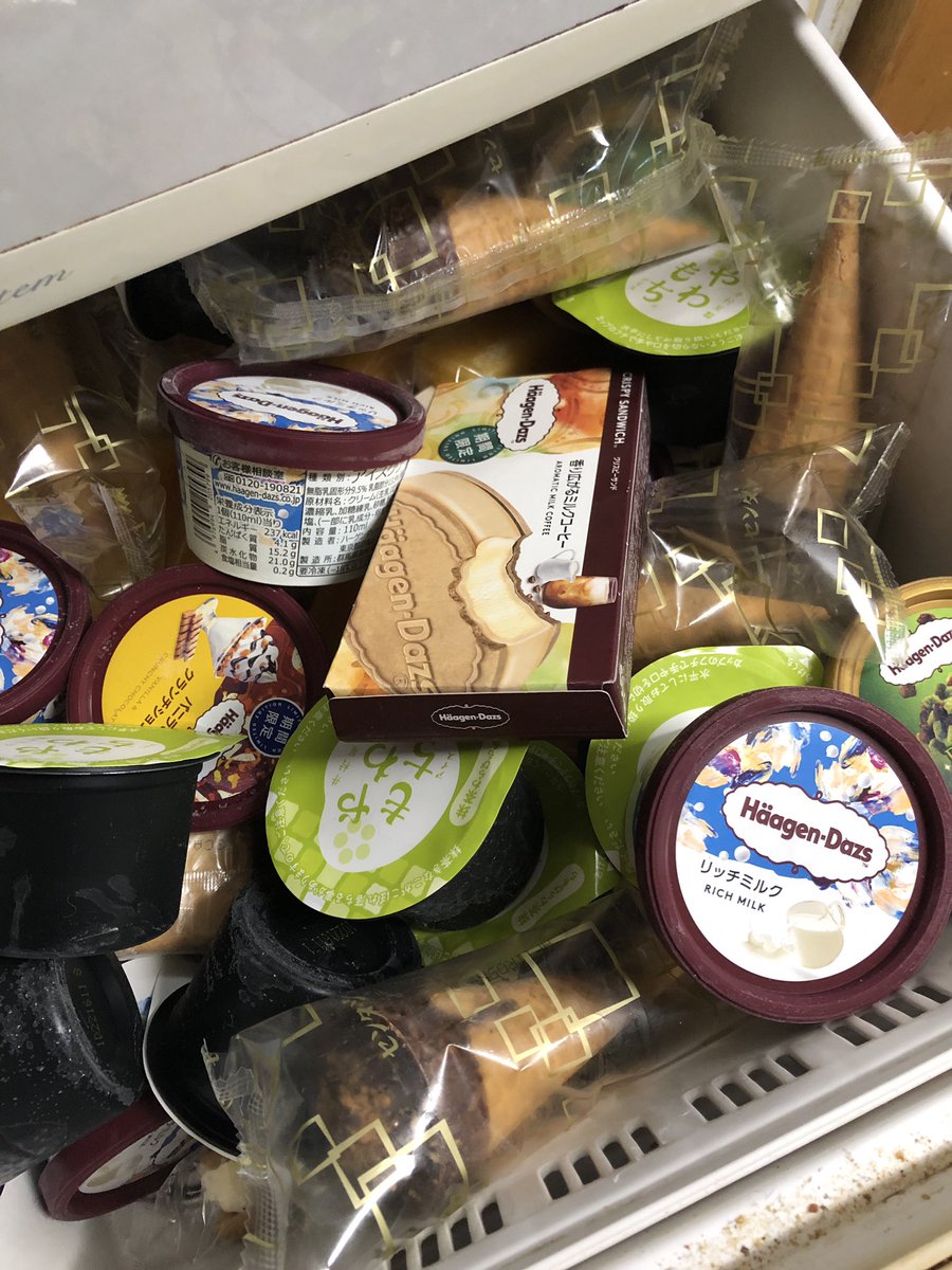 むうす ヘトヘトで帰宅した時でも幸せでいたいので常に冷蔵庫のアイスストックは切らさない