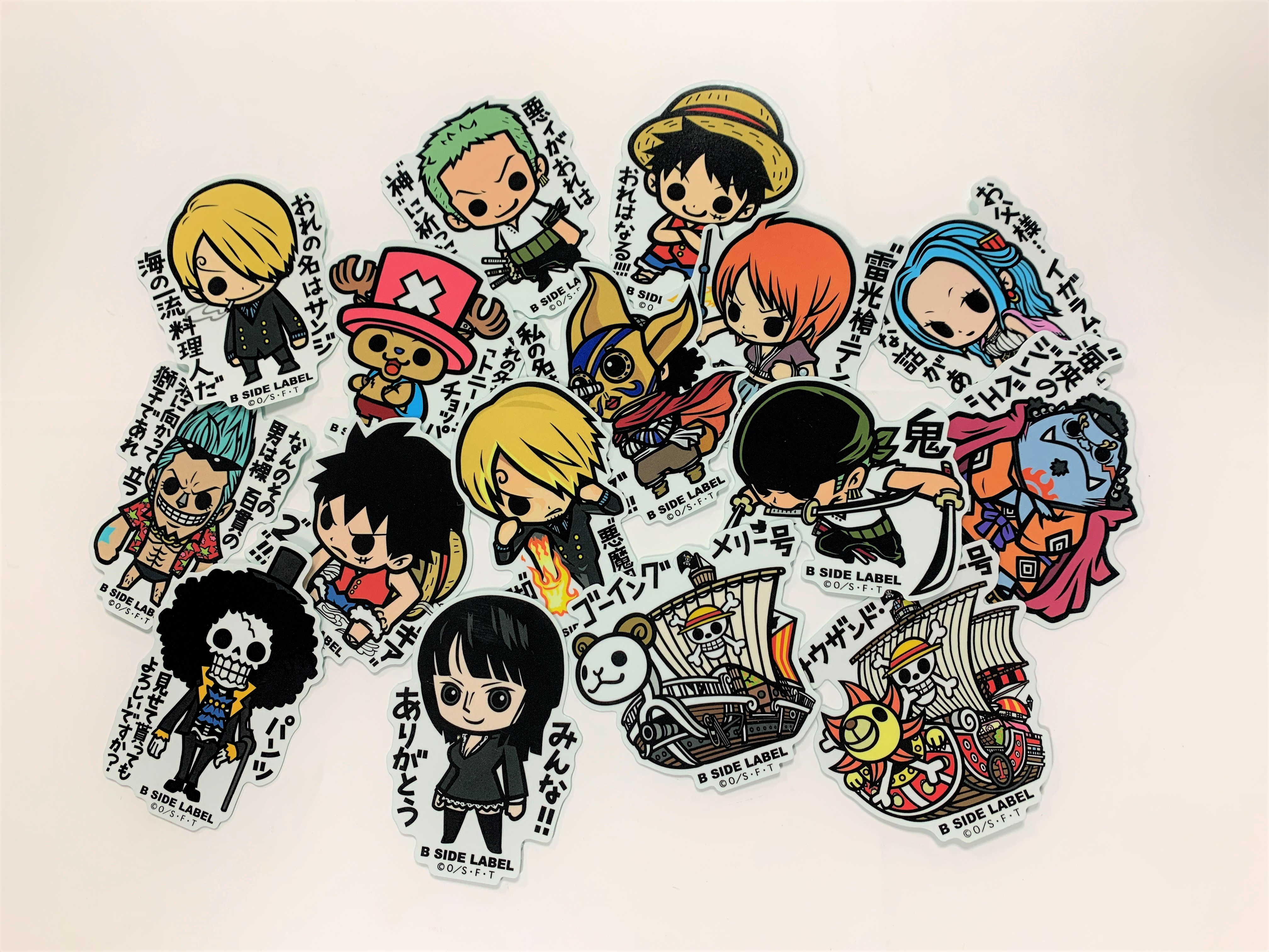 One Piece 麦わらストア名古屋店 新商品 One Piece B Side Label ステッカー 各385円 税込 好評発売中 麦わらストア Onepiece T Co N8mnbttosh Twitter