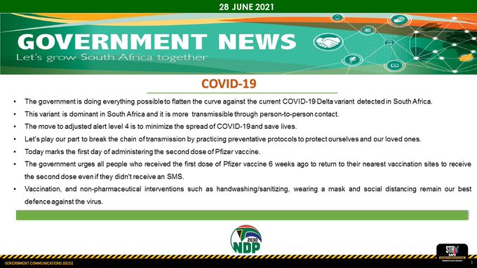 South African Government tweet media