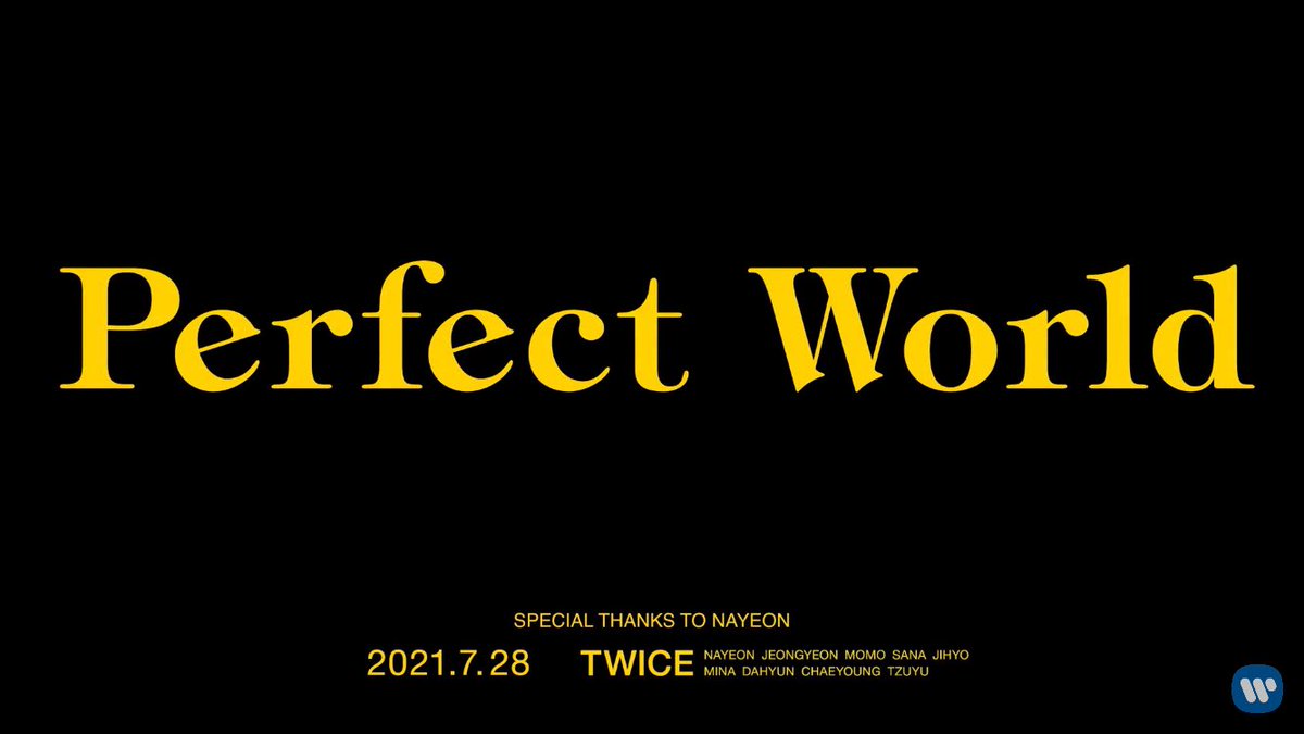 TWICE_Indonesia's tweet photo. Teaser dari lagu utama 'Perfect World' telah dirilis pada 28/6 di ulang tahun ke-4 debut Jepang TWICE! Potongan teaser diproduksi oleh #NAYEON ♪

"SPECIAL THANKS TO NAYEON"

#TWICE #트와이스 @JYPETWICE https://t.co/ixBWquFISe