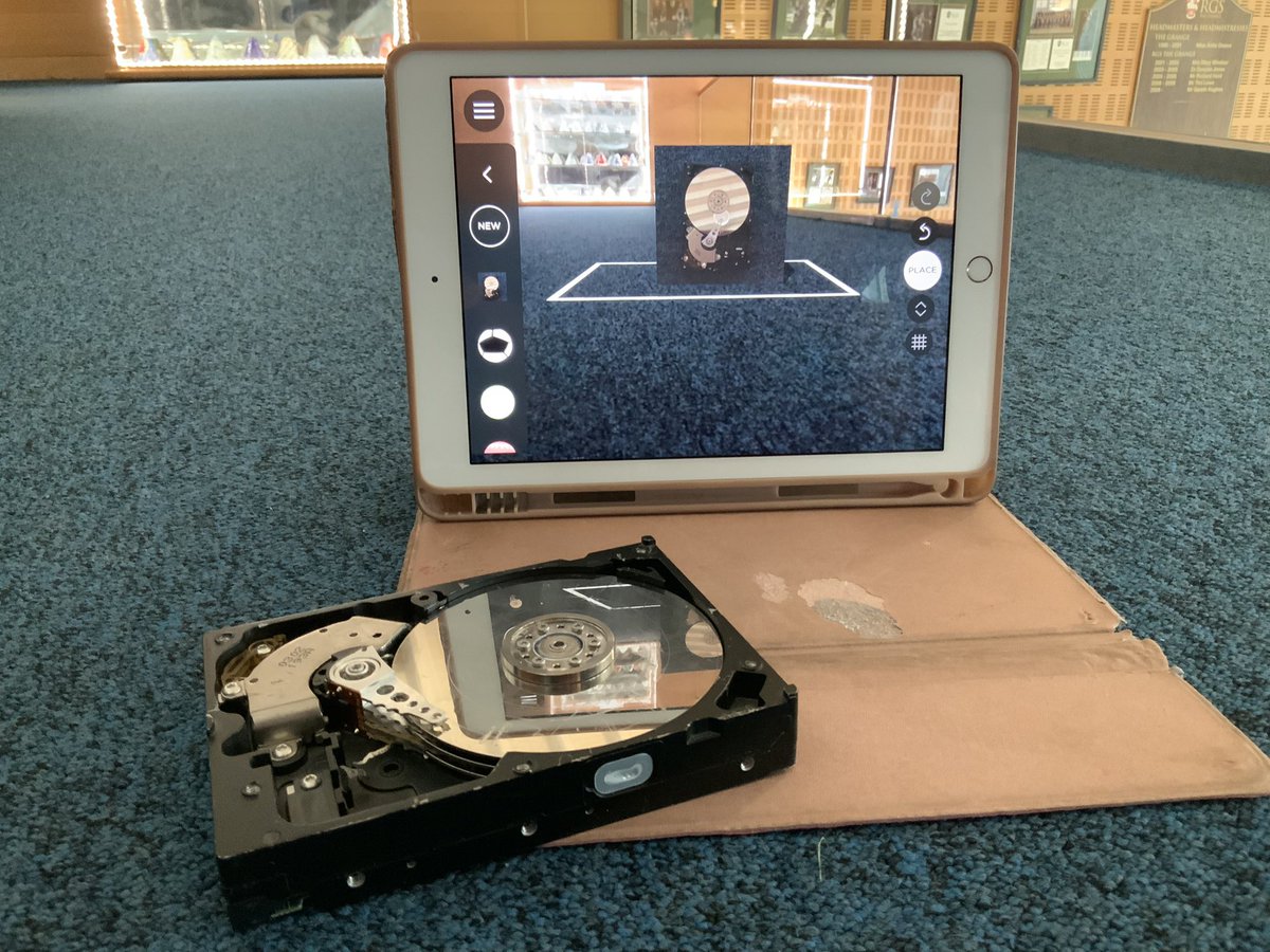 MattWarne's tweet photo. Using the versatile @ARMakrApp for pupils to take apart components from computers and explain their use and function
#computing #computinghardware #edtech https://t.co/DeGRkWw7e5