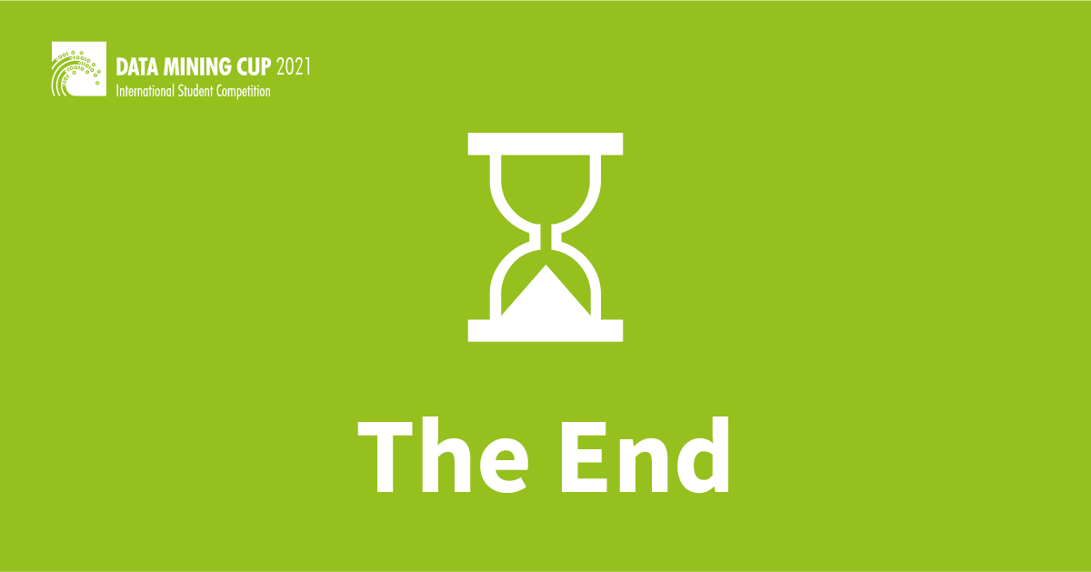 DataMiningCup's tweet photo. Tomorrow ends the processing time of the DATA MINING CUP task. If you did not submit your solution yet, please think about the deadline 2021-06-29 at 15.00 CEST. For details go to: https://t.co/zba7Y4JDHA #DMC21 #DataMining #DataScience #StudentCompetition https://t.co/7gCFBMc7Ux
