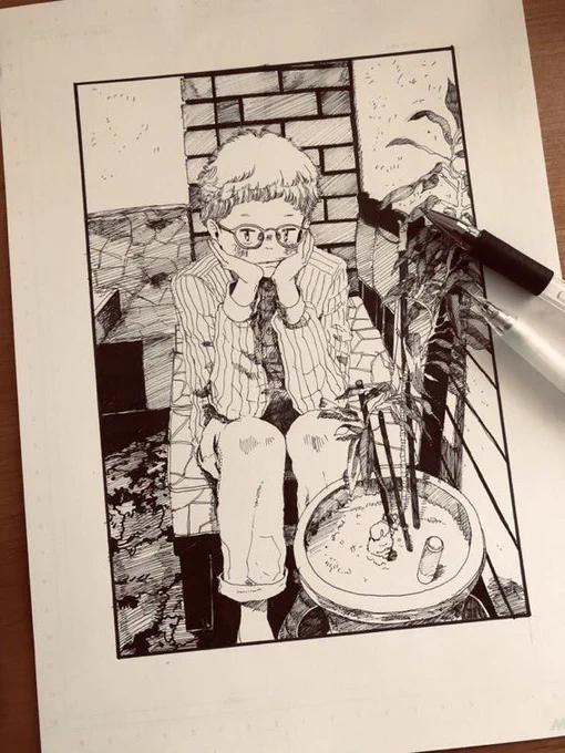 #引用RTで絵をあげて5人指名してバトンでお気に入りの絵を載せる

心地いい触感を感じさせる絵を描く深井さん@gunjou513 からバトンいただきました!ありがとうございます。

今回はアンカーでお願いします🙏 