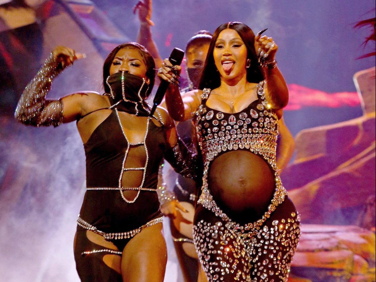 Cardi B reveals she’s pregnant at BET Awards