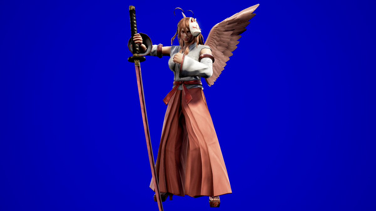 Nahl ナハル 劇場制作中 Knnアート 淫夢之一太刀 栞奈さんのキャラクリです 羽根はescapeの動画をイメージしました 武器は栞奈さんの好きな大剣です T Co Owlcqxkhzf Twitter