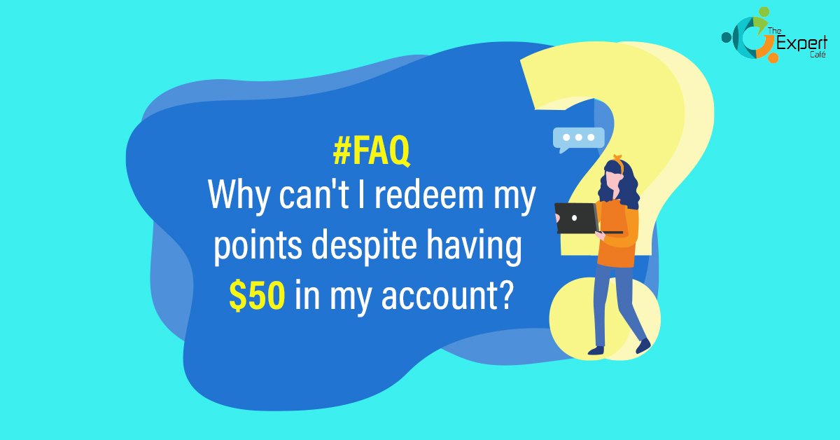 #TECFAQ 

The points can only be redeemed once you reach the minimum threshold of $100 in your account. 

#TheExpertCafé #TEC #surveyonline #FAQ #surveys #onlinesurveys #paidsurveys #earnings #onlineincome #extramoney #extraincome #redeem #cashprizes #vouchers #giftvouchers