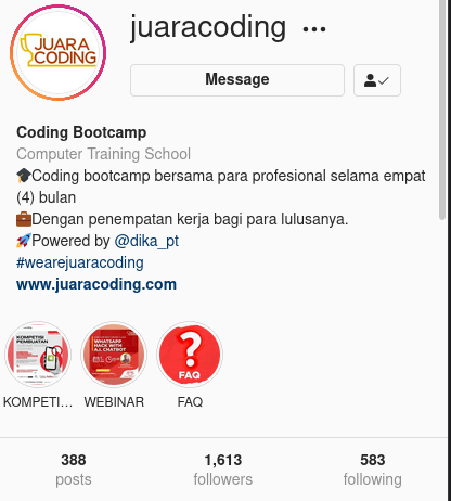 Sebutsaja__'s tweet photo. Boot camp Gratis Skema ISA

Income Sharing Agreement (ISA) juga bs jd alternatif yg menarik dgn ikatan dinas selama bbrp tahun.

Fazztrack: https://t.co/PMQR80nrhf

iStarIndonesia: https://t.co/w8KgjshDst

Juaracoding: https://t.co/3F2K6Uc6lf

Dumbways ID: https://t.co/vemqYljqwd https://t.co/dCfAVti3Od