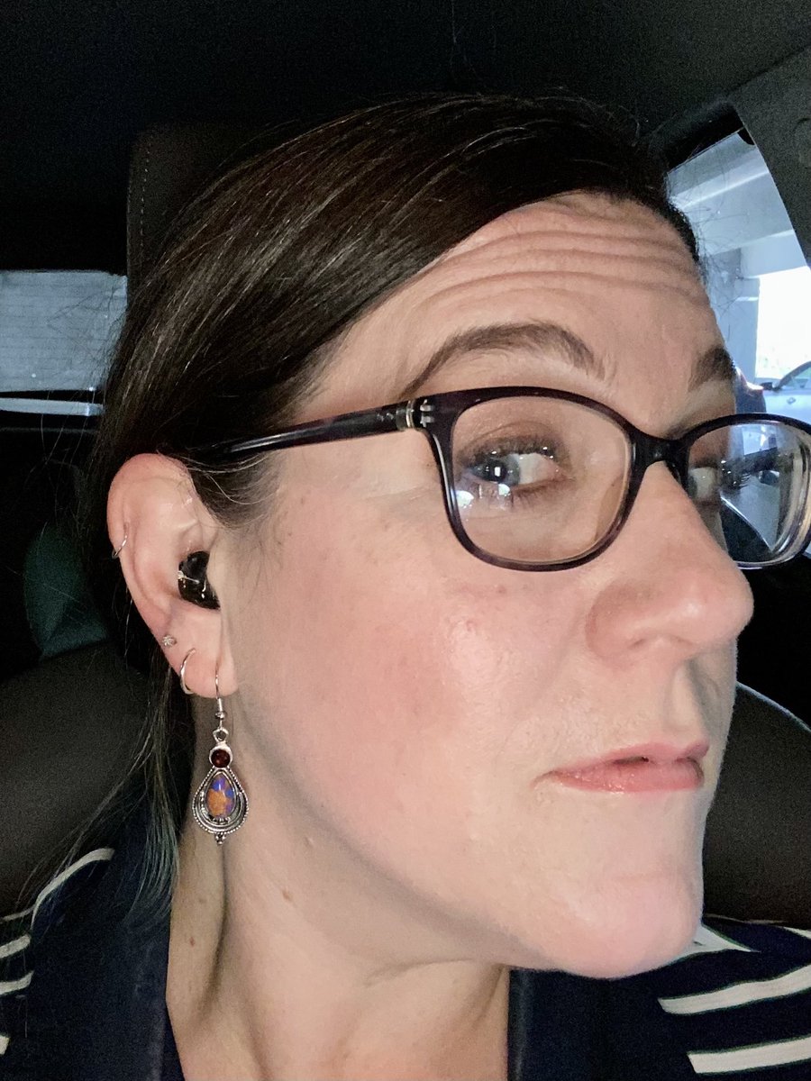 TheDoctorSully's tweet photo. Debuting my latest accessories for the first time at work today. Hearing loss in your thirties is sad and hard but thankful I am fortunate enough to get these crazily expensive doodats #hearingaids #hardofhearing #academia #professor #goingbacktonormal #hearinglossishealthcare https://t.co/xV1gnP0yzh
