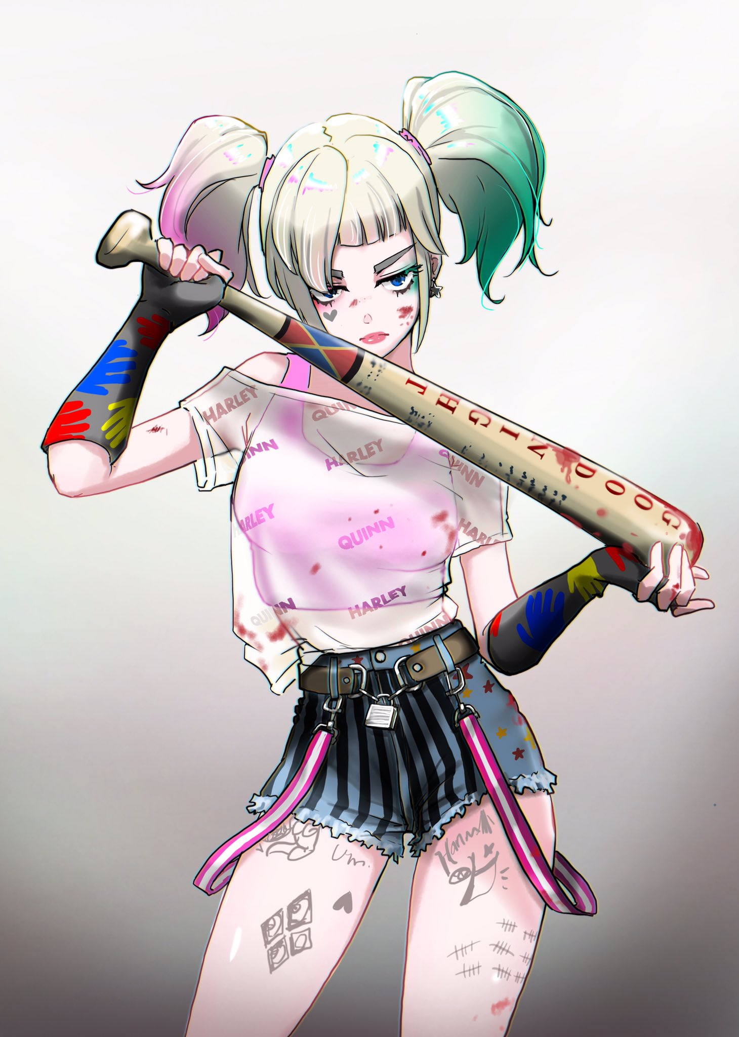 ねこら ハーレクインちゃん Fortniteart フォートナイトイラスト T Co Dbswm3phhz Twitter