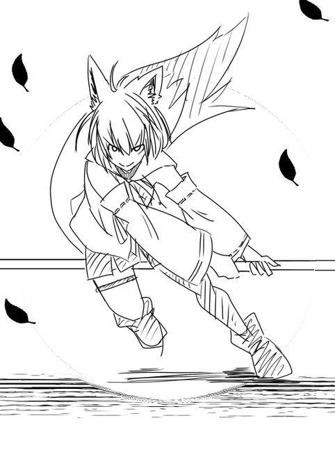 白上式棒術(下書き)
#絵フブキ 
