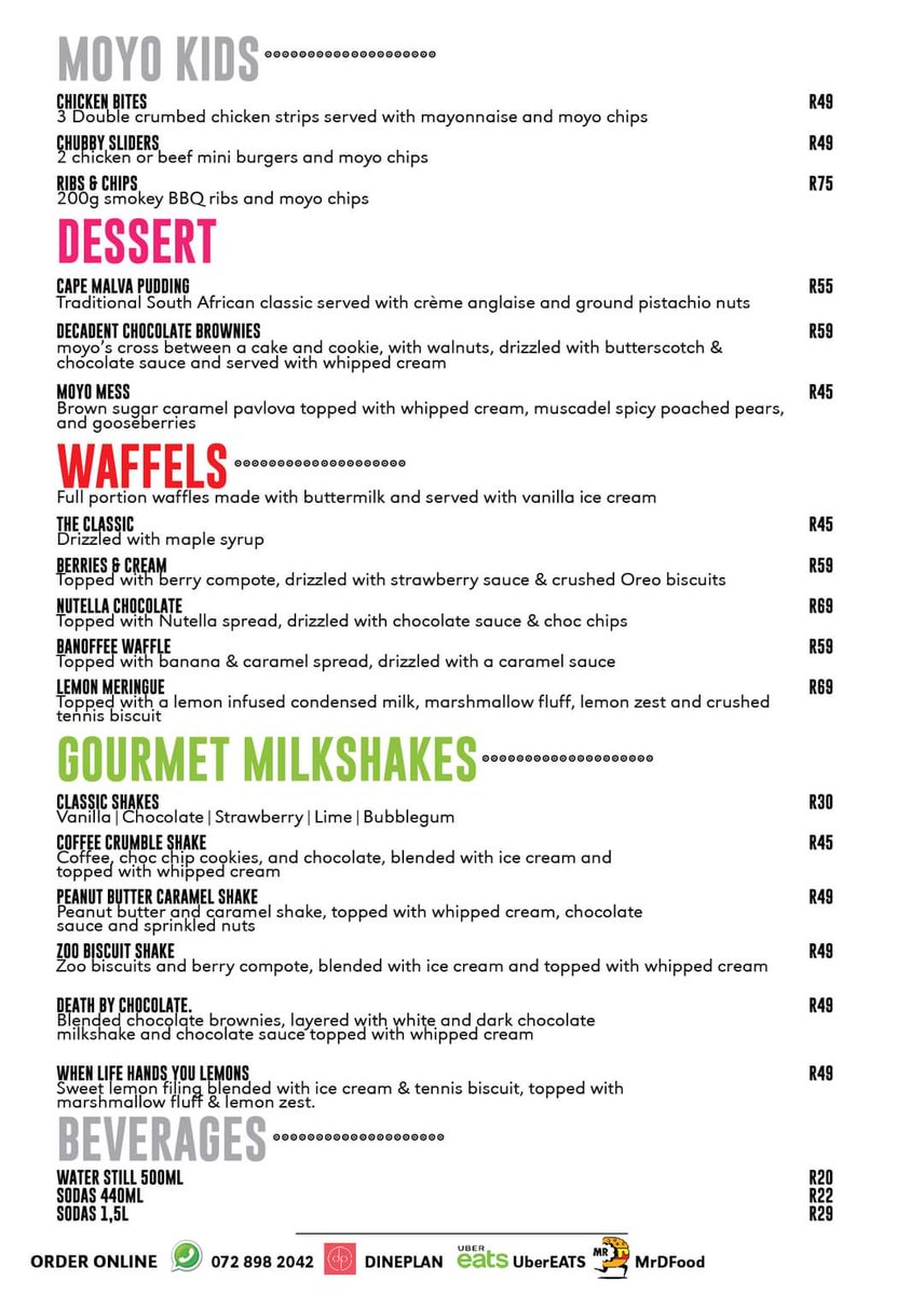 Get your moyo meal delivered straight to you during lockdown level 4! 

Please note we are still practicing strict COVID-19 protocols and safety precautions.

Let’s continue to protect ourselves and loved ones.

Thank you for your support ❤️