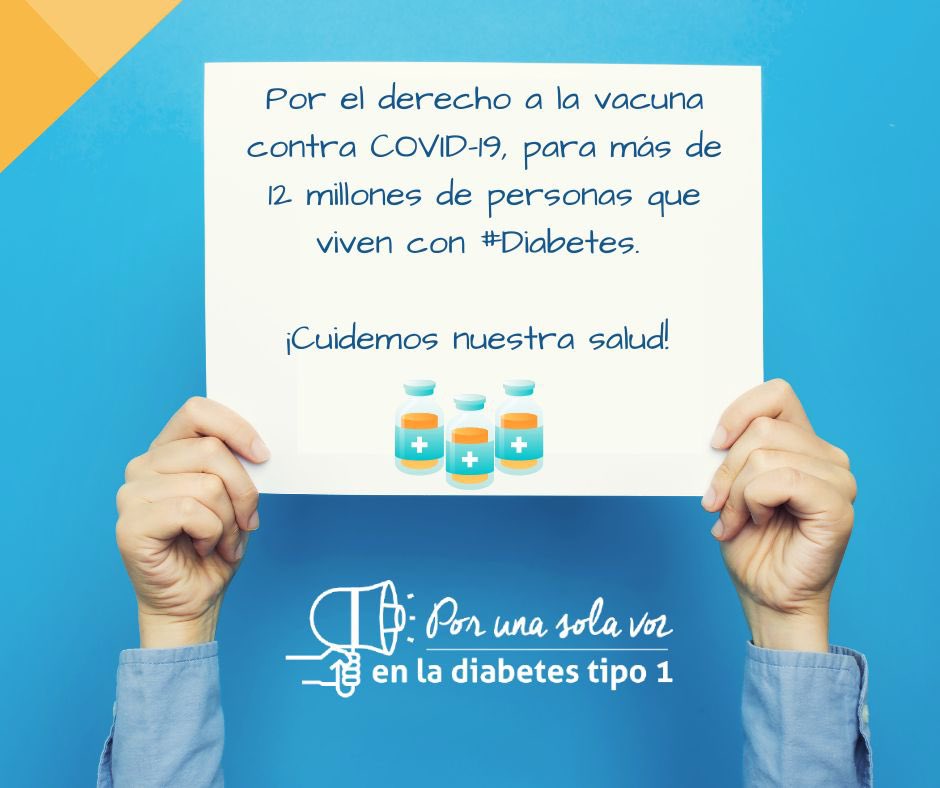 SALONVIVENTI's tweet photo. Las personas que vivimos con #Diabetes somos un grupo vulnerable en riesgo por COVID-19
Tenemos derecho a la vacuna! Súmate a nuestra voz
#VacunaAPersonasConDiabetes
#PorMiDerechoALaVacuna
#Diabetes1SolaVoz 
@HLGatell
@RicardoDGPS
@cenaprece
@inspmx
@SSalud_mexico
@salud_comision https://t.co/VmqwIsS4xk