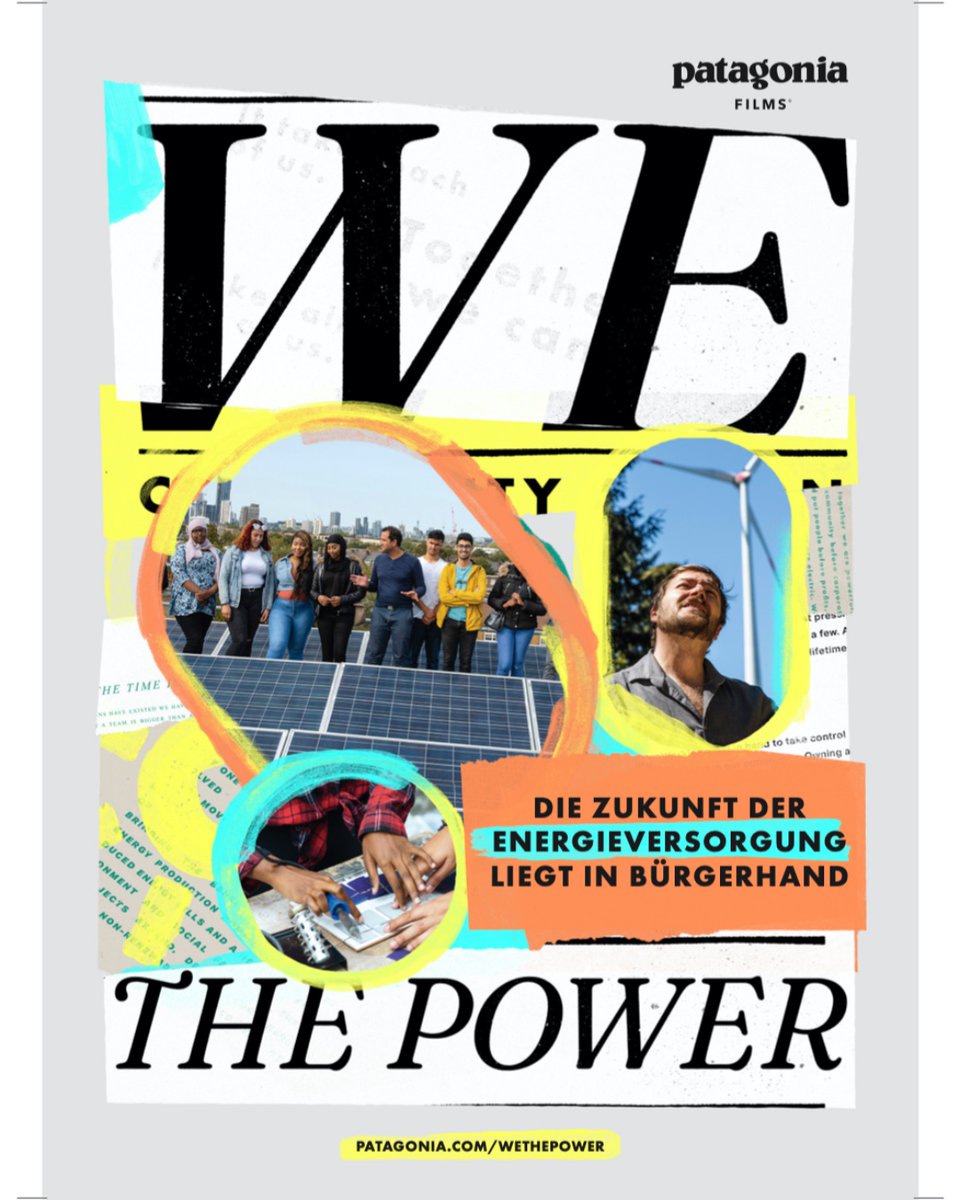 Patagonia - We the power, films-for-future.org und die Energiewendegenossenschaft (EWG) laden ein zu einem Event zur Energiewende mit Filmvorführung:
Infos &amp; Trailer:
films-for-future.org/weitereevents
Bitte anmelden unter:  rotefabrik.ch/de/programm.ht…