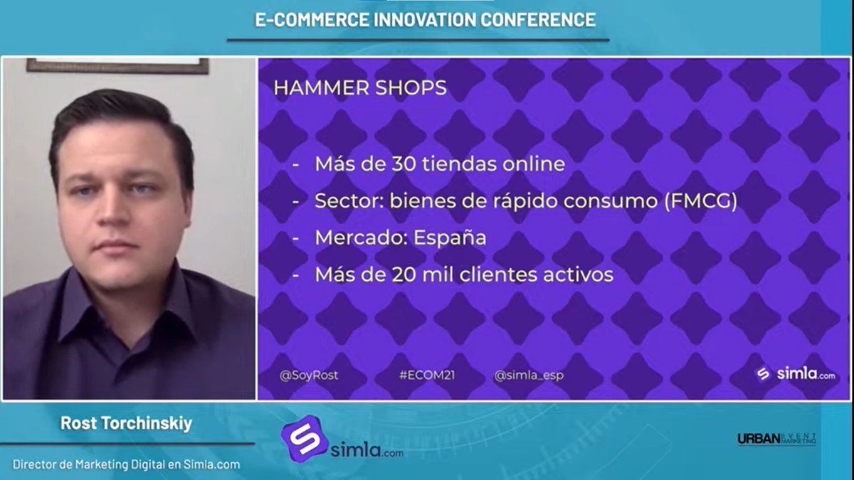 simla_esp's tweet photo. #ECOM21
Ya estamos al aire en @UrbanEventMkt ๐
๐ @SoyRost
๐ข Gestiรณn de pedidos en los #eCommerce: Caso #HammerShops
๐ด EN VIVO โก๏ธ https://t.co/TBUhp6T2ik https://t.co/0t3ByThLwh