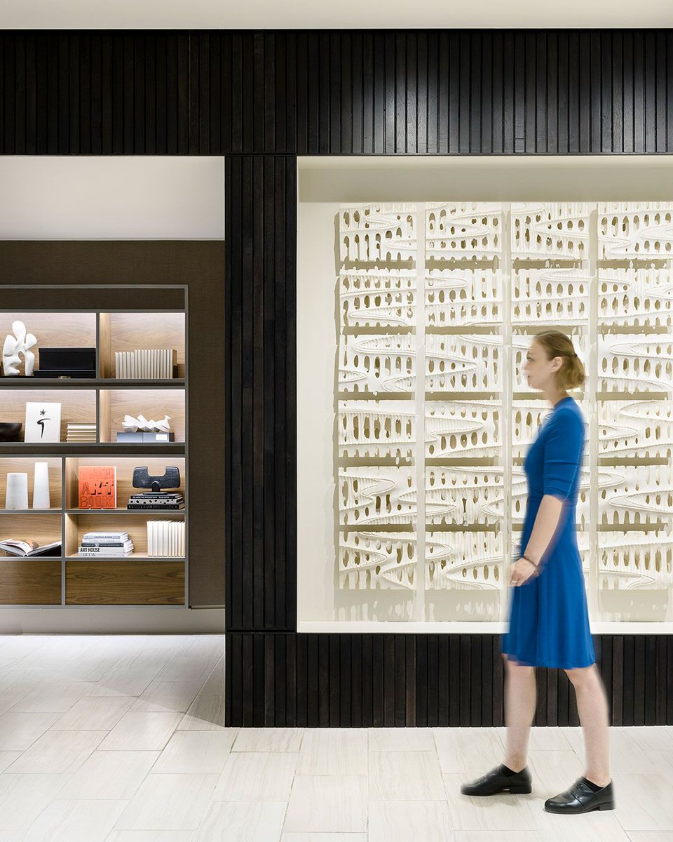 SERAarchitects's tweet photo. For the @AChotelMissoula, we worked w/ neighboring #RadiusGallery to commission locally-made #art pieces that emphasize the nature-based concept of the hotel. Check out this lobby installation by ceramicist #ChrisKelsey! 🏔️ #hospitalitydesign https://t.co/pXMdpFUgWl