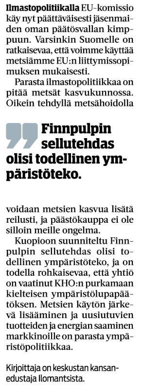 markkumyllykan2's tweet photo. #Finnpulp`in #sellutehdas saastuttaisi #Kallavesi, tekisi metsistä entistä enemmän #puupelto`ja ja tuhoaisi #monimuotoisuus. #hannuhoskonen @keskusta mielestä kyse olisi "todellisesta ympäristöteosta"! Lähde: Hoskosen juttu @Savon_Sanomat 16.6. #ympäristötuho https://t.co/H2Prwq0j8Q