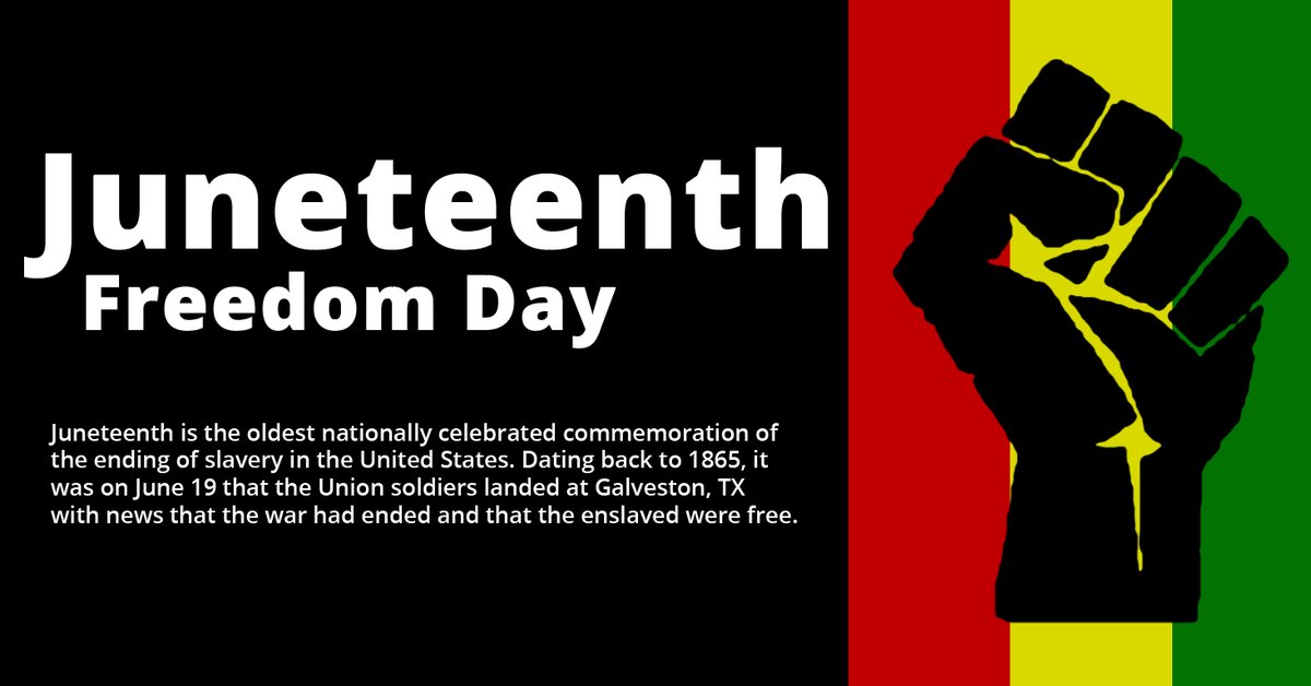 Commemoration with free activities, guest speakers,
food, and games, noon-3 p.m., Sat., June 19 at MT. Calvary COGIC (1500 E. Pierce, Macomb).

The health department will also be administering the Johnson &amp; Johnson COVID vaccine. Must be 18+

Call (309) 252-1162 for more info.