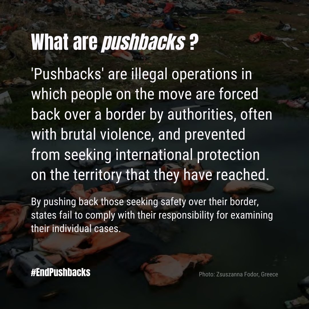 lesboslegal's tweet image. Pushbacks - also known as collective expulsions - violate international and EU law. These operations deny people's right to seek asylum, subject people to extreme violence, and risk returning people to a country where they are in danger. #EndPushbacks