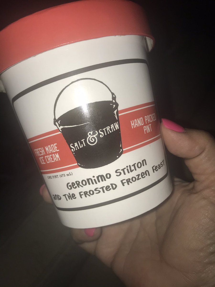 The reading teacher in me loves this so much!!! Salt &amp; Straw, a West Coast ice cream chain features a Rad Readers Series of flavors inspired by children’s books. This one is a combination of caramel, Parmesan, cheesecake, and buttery crackers. ❤️❤️  #icecream #readingiscool