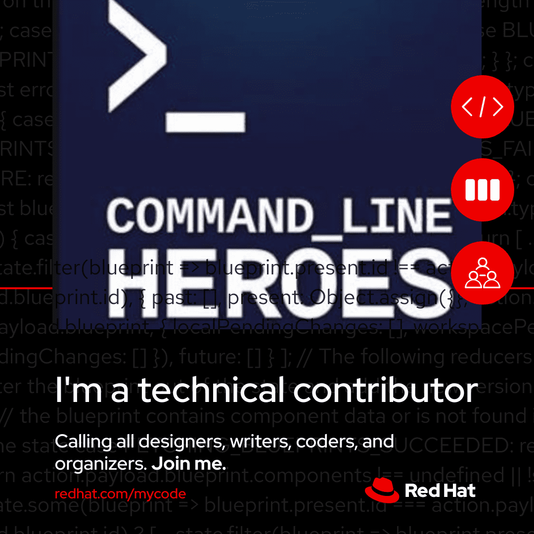I believe that everyone should see themselves in tech. Join the community and share why your #CodeIsOpen. #RHSummit redhat.com/mycode