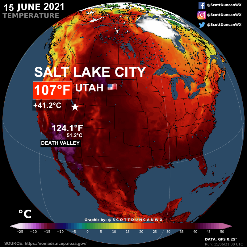 ScottDuncanWX's tweet photo. Brutal winter freeze to historic heatwave.

The USA has witnessed some of its wildest extremes on record in the last 4 months.

More records likely to fall, stay tuned. https://t.co/y21jlDXuZ5