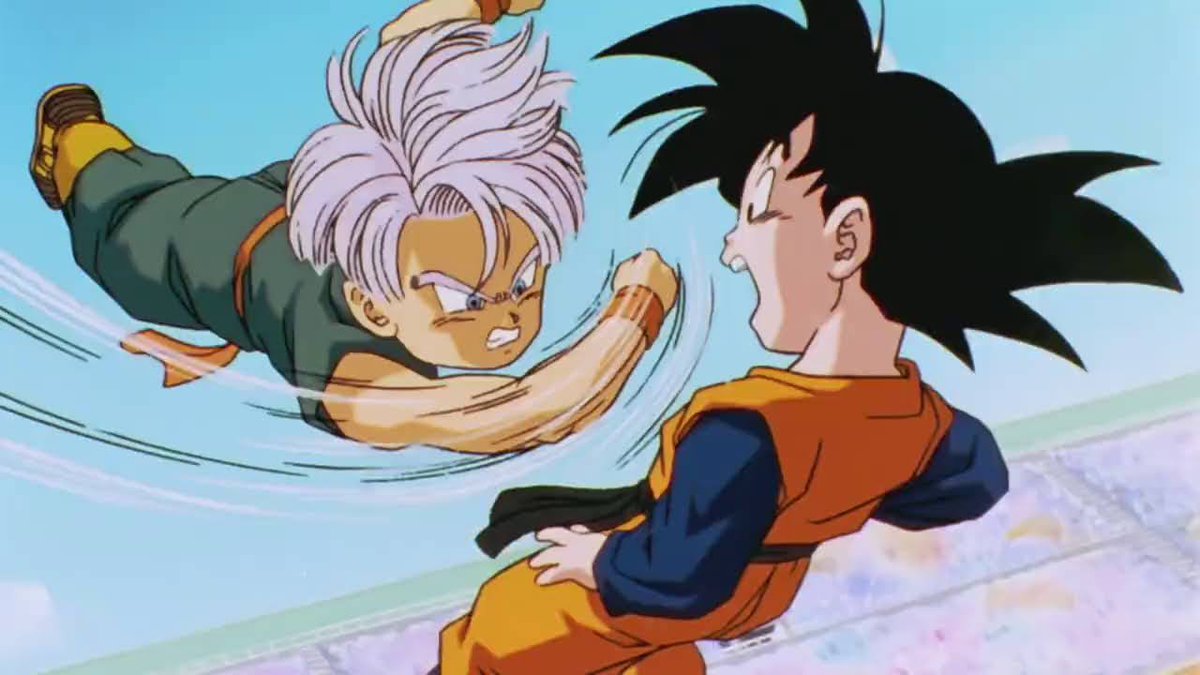 Goten (悟 天) vs. Trunks (ト ラ ン ク ス). pic.twitter.com/Lr79rbT8pS. 