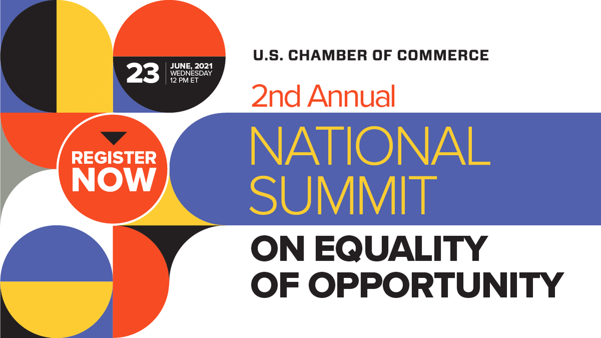Don’t miss our second annual National Summit on #EqualityOfOpportunity where we will focus on moving conversations into real action in six critical areas: education, employment, entrepreneurship, criminal justice, health and wealth. Register now: bit.ly/3iy4U7p