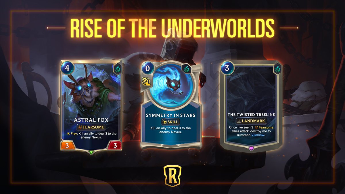 A new Poro friend and a new game-ender round out this latest batch of Rise of the Underworlds cards. See where they could fit in your favorite deck here: riot.com/3gxqHL8