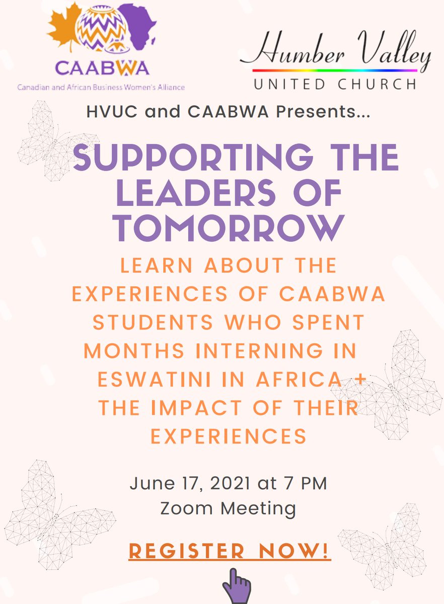 Supporting Leader of Tomorrow is happening at 7pm on June 17th! Register now to spend an educational hour learning about the experiences of students who have done internships through #CAABWA an IDS Co-op partner.
Link to register:
westernuniversity.zoom.us/meeting/regist…