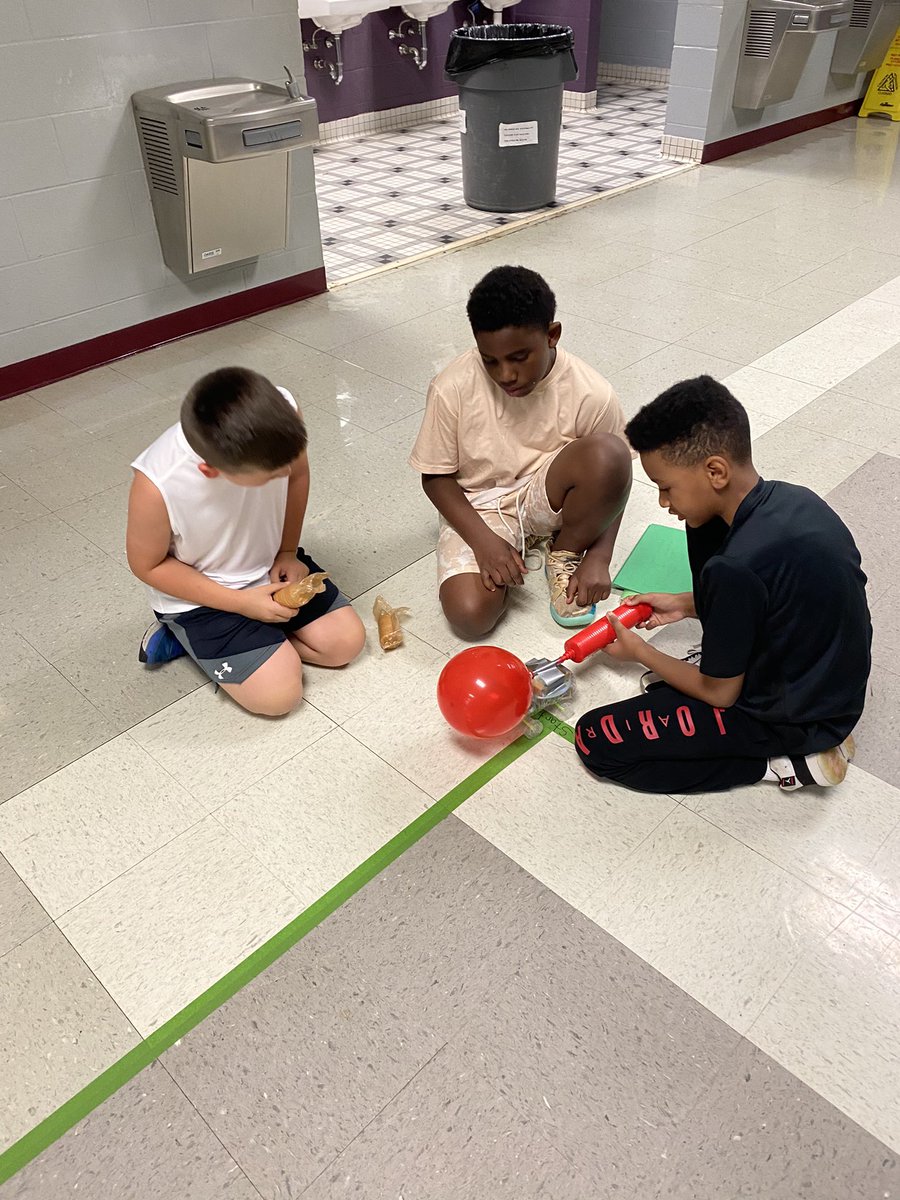 BarfieldCamp's tweet photo. Students are engineering vehicles that are powered by air in 4th grade and 1st grade students are improving their math skills while playing a card game. #HavingFunWhileLearning https://t.co/1KFSa2vB65
