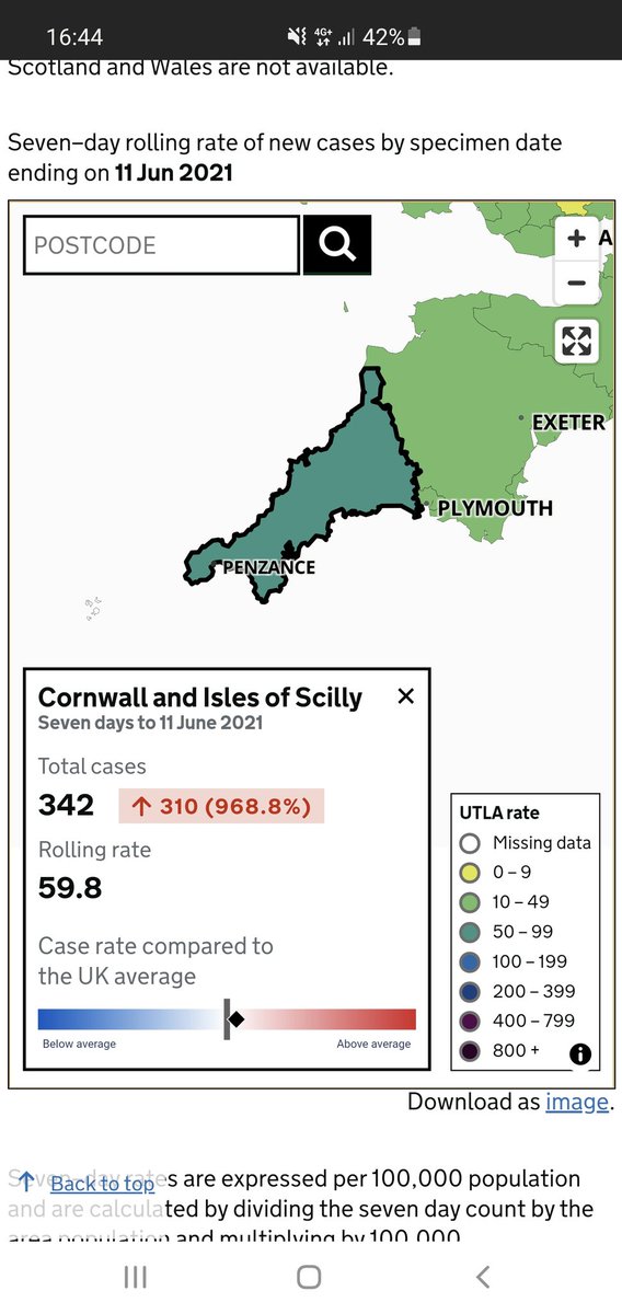 olie101's tweet photo. Thank you @BorisJohnson for choosing Cornwall for @G7... we now have a 968.8% increase in covid rates! Mur ras https://t.co/g5bI7chCi9
