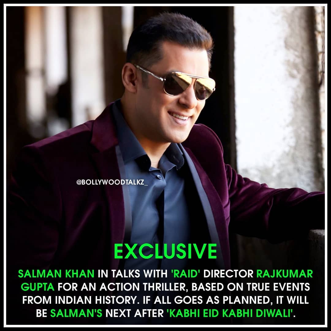 #SalmanKhan to star in an action thriller based on Indian History. Directed by #RajkumarGupta. 

FINALLY BIG GOOD NEWS!🔥💥