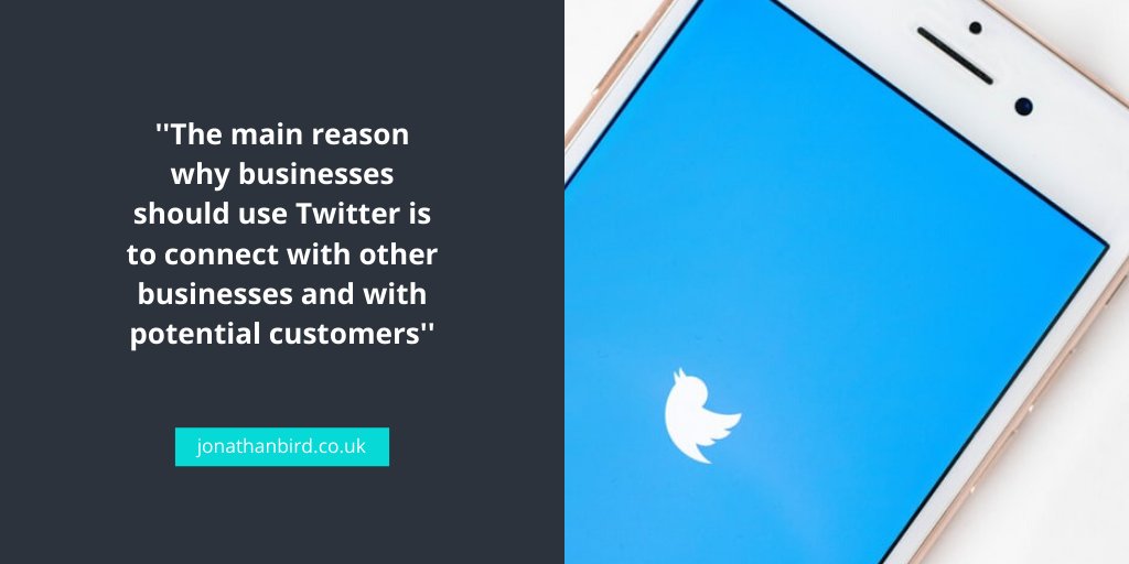 JonathanBirdUK's tweet photo. The main reason why businesses should use #Twitter, is to connect with other businesses and potential customers and, of course, market their products and services.
#improvebusiness #businessowner #twitterengagement #socialmedia #engagement #interactwithfollowers #marketing https://t.co/gDQlPsEGVu