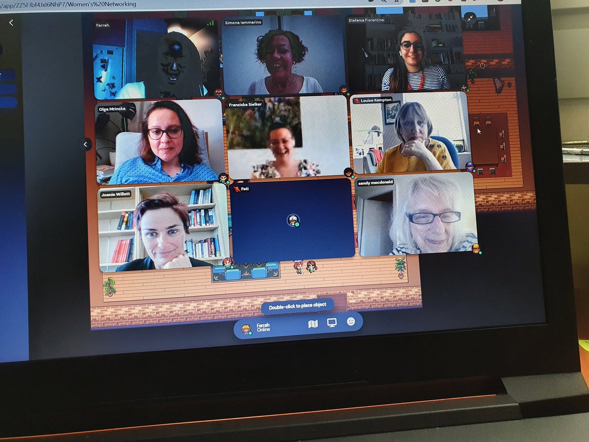 Looks like GatherTown is the place to be  right now. The women's informal networking session at the #RinR21 #CoffeeTruck