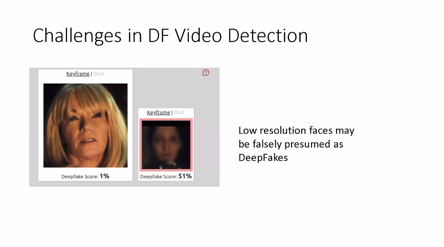 WeVerify's tweet photo. Challenges and limitations of what the @meverteam is working on when it comes to #deepfake detection, outlined by @sympap at #WeVerifyWS https://t.co/GrfSH9rgvB