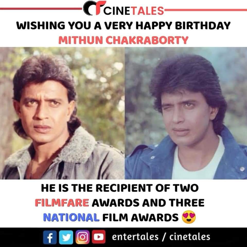 Happy Birthday Mithun Da
#MithunChakraborty 
#HBDMithunChakraborty