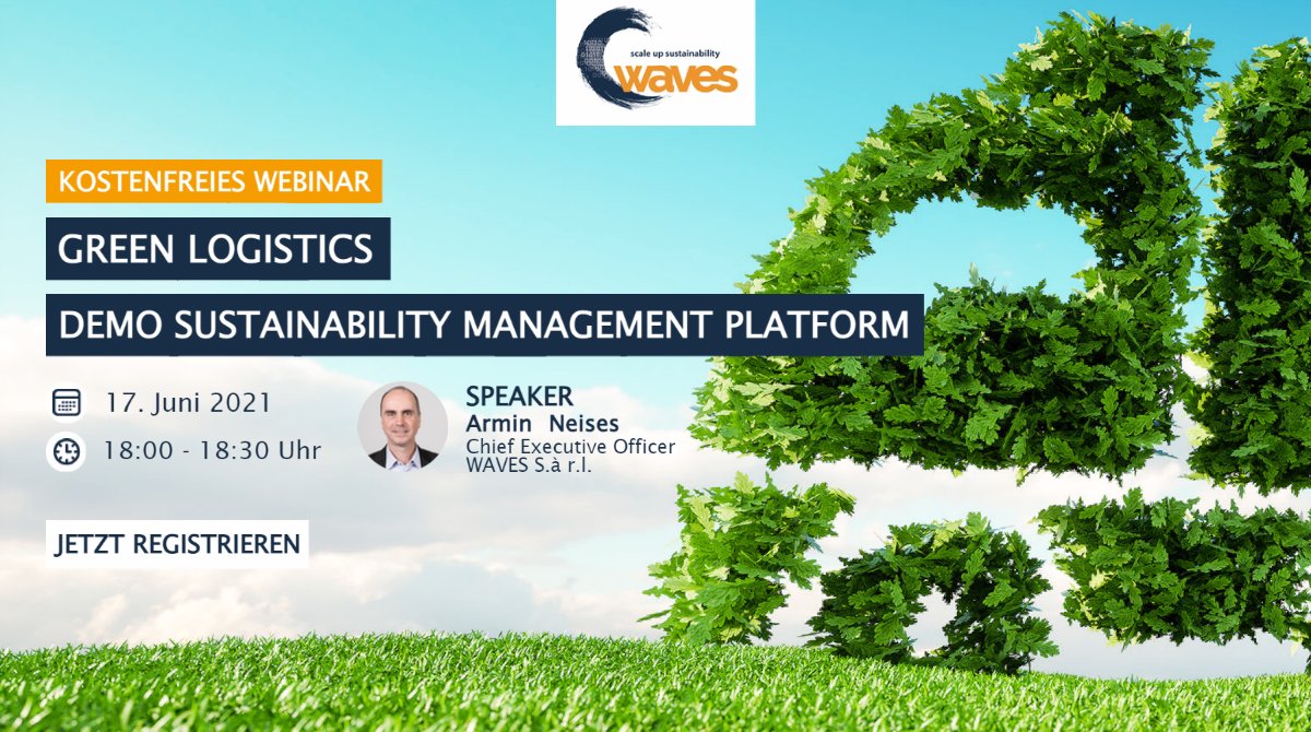 WAVES_SMP's tweet photo. Jetzt letzte Chance nutzen und für unser morgiges Webinar zum Thema Green Logistics anmelden 👉
https://t.co/xjLs1cIWTZ https://t.co/jNtYcu0DB1