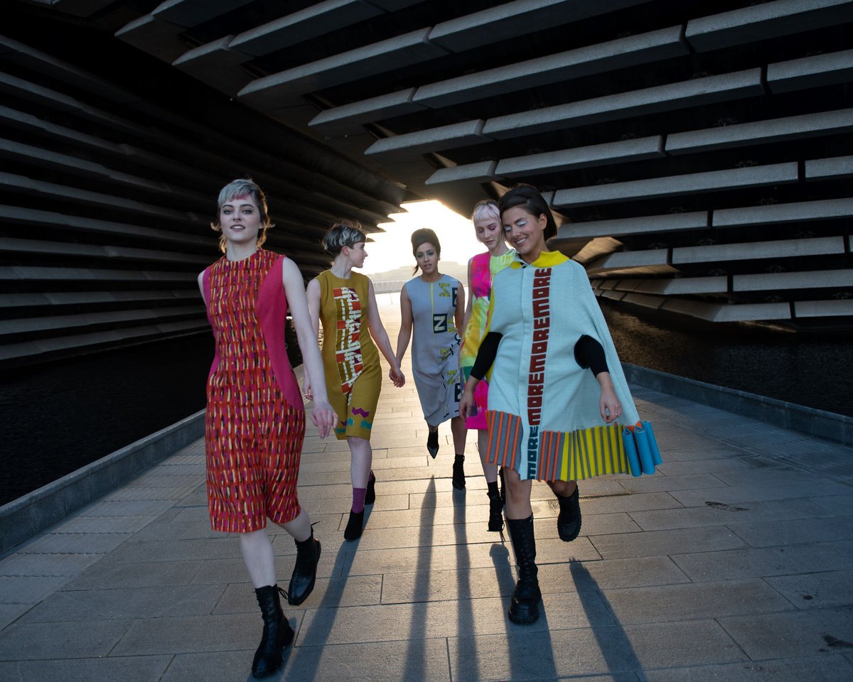 DJCAD's tweet photo. Textile Design x Mary Quant, over on Instagram Live at 1pm! Join Textile Students Emer and Lucy as they talk about their approach to last year's @VADundee Mary Quant project and how it has shaped their work into their final year. #djcadgraduateshowcase https://t.co/vLF0aUdyDS