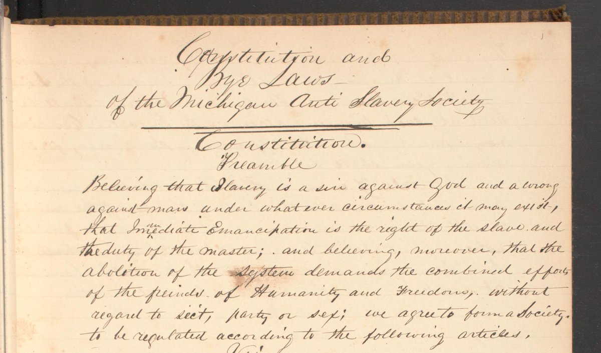 ClementsLibrary's tweet photo. Three digitized archival collections are newly available online pertinent to the Atlantic trade of enslaved persons, slavery in Jamaica, and #antislavery activities in Michigan. More details & links: https://t.co/wz2WvVchvv #SlaveTrade #Twitterstorians #ClementsLibraryChronicles https://t.co/zkucHiH3Yc